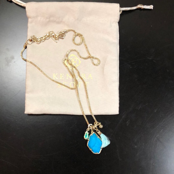 Kendra Scott Jewelry - Kendra scott blue agate gold Hailey